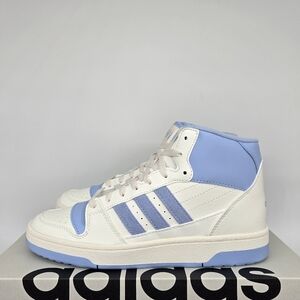 New adidas Break Start Mid Cloud White Glow Blue Women's Shoes Size 7.5